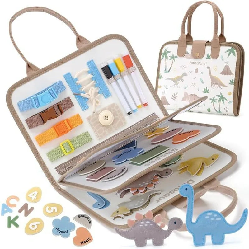 π Felt Busy Book β Sensory Learning Binder with Dry Erase & Fine Motor Activities