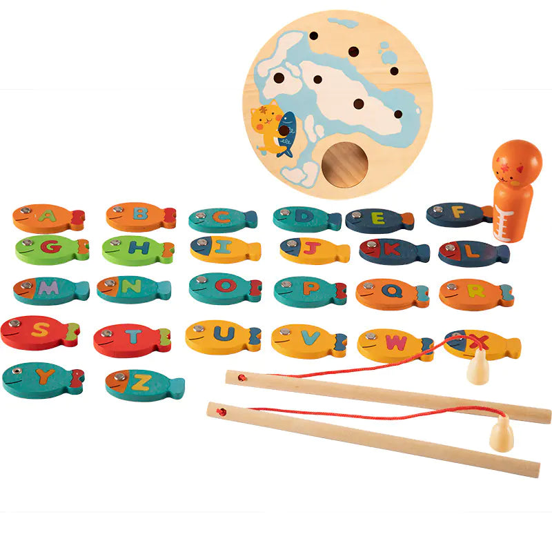 π£ Montessori Wooden Fishing Toy β Play, Learn & Regulate
