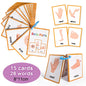 15 Cards My Emotion Feeling English Learning Words Flash Cards kids Educational learn Toys for Children Enlightenment Card
