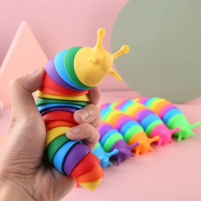 🌈 Sensory Slug Fidget Toy- Wiggle. Wobble. Regulate.