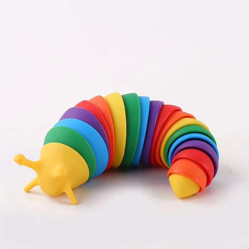 🌈 Sensory Slug Fidget Toy- Wiggle. Wobble. Regulate.