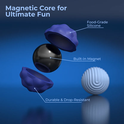 Large size Silicone Sensory Magnetic Balls Toys Fidget Games Anti Stress Relief Toys ADHD Anxiety Autism for Adults Antistress