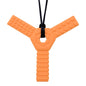 🦷 Y-Shaped Chew Pendant – Textured Sensory Necklace