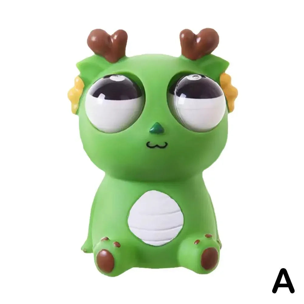 3Pcs Dragon Squeeze Toys Funny Stress Relief Toys with Out Eyes Sensory Therapy Fidget Toys for Kids Adults