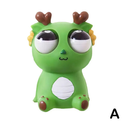 3Pcs Dragon Squeeze Toys Funny Stress Relief Toys with Out Eyes Sensory Therapy Fidget Toys for Kids Adults