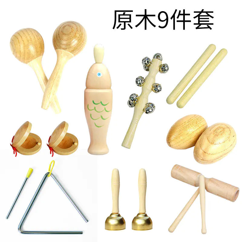 🎶 Wooden Musical Instrument Sets – Montessori Inspired