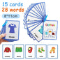 15 Cards My Emotion Feeling English Learning Words Flash Cards kids Educational learn Toys for Children Enlightenment Card