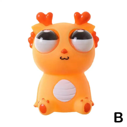 3Pcs Dragon Squeeze Toys Funny Stress Relief Toys with Out Eyes Sensory Therapy Fidget Toys for Kids Adults