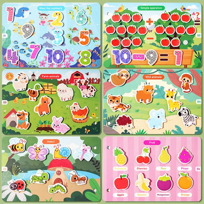 Handmade Montessori Quiet Busy Book Paper Repeated Pasting Quiet Stickers Book Hand Ledger Cartoon