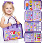 🎒 Felt Busy Book – Sensory Learning Binder with Dry Erase & Fine Motor Activities