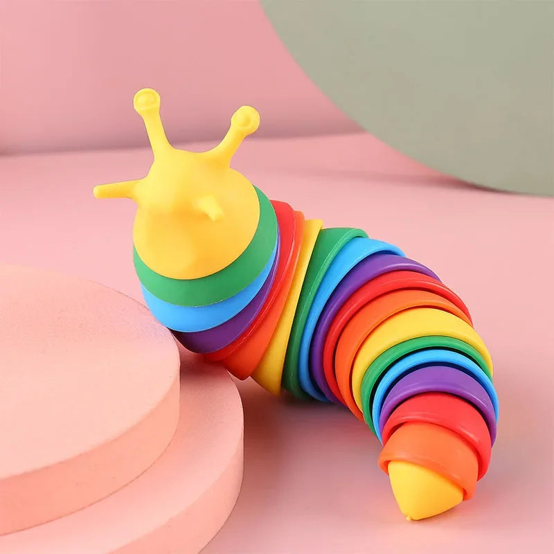 🌈 Sensory Slug Fidget Toy- Wiggle. Wobble. Regulate.