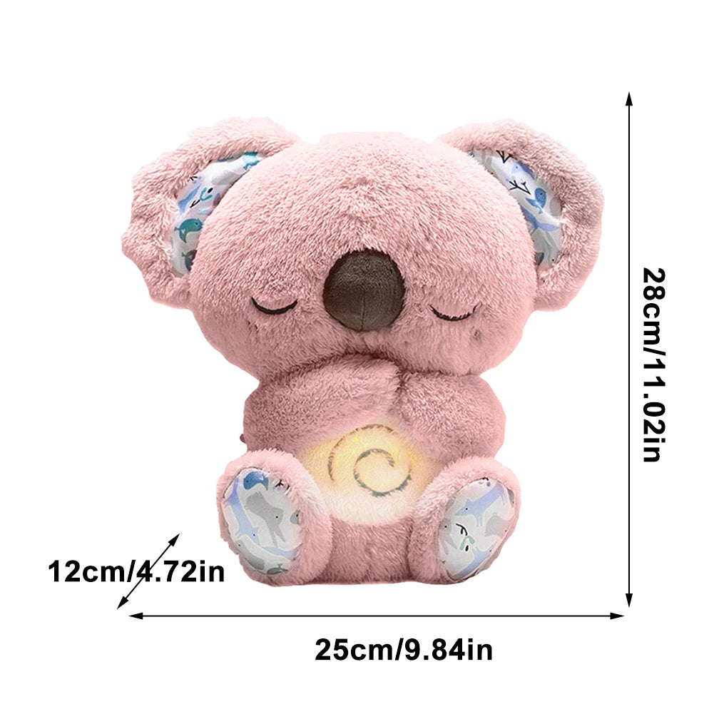 30cm Breathing Stuffed Soothing Koala Toy Koala Music Appease Plush Animal Toys Kids Sleep Companion Anxiety Relief Plush Dolls