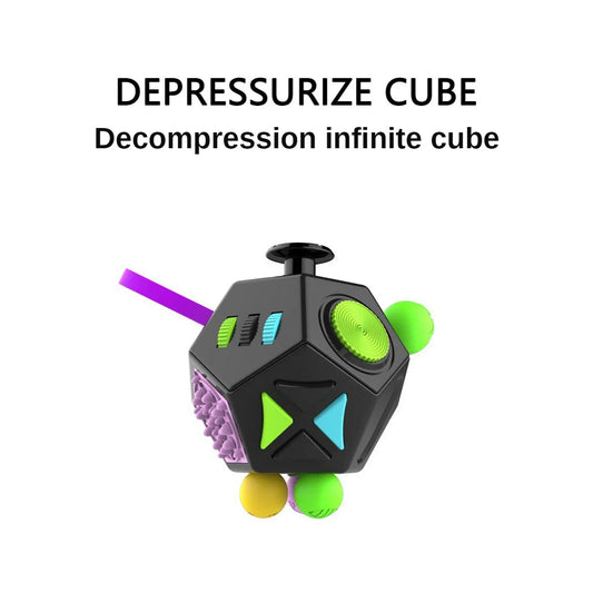 12-Side Sensory Fidget Toy - Therapy Tool for ADHD/OCD/Autism to Improve Focus