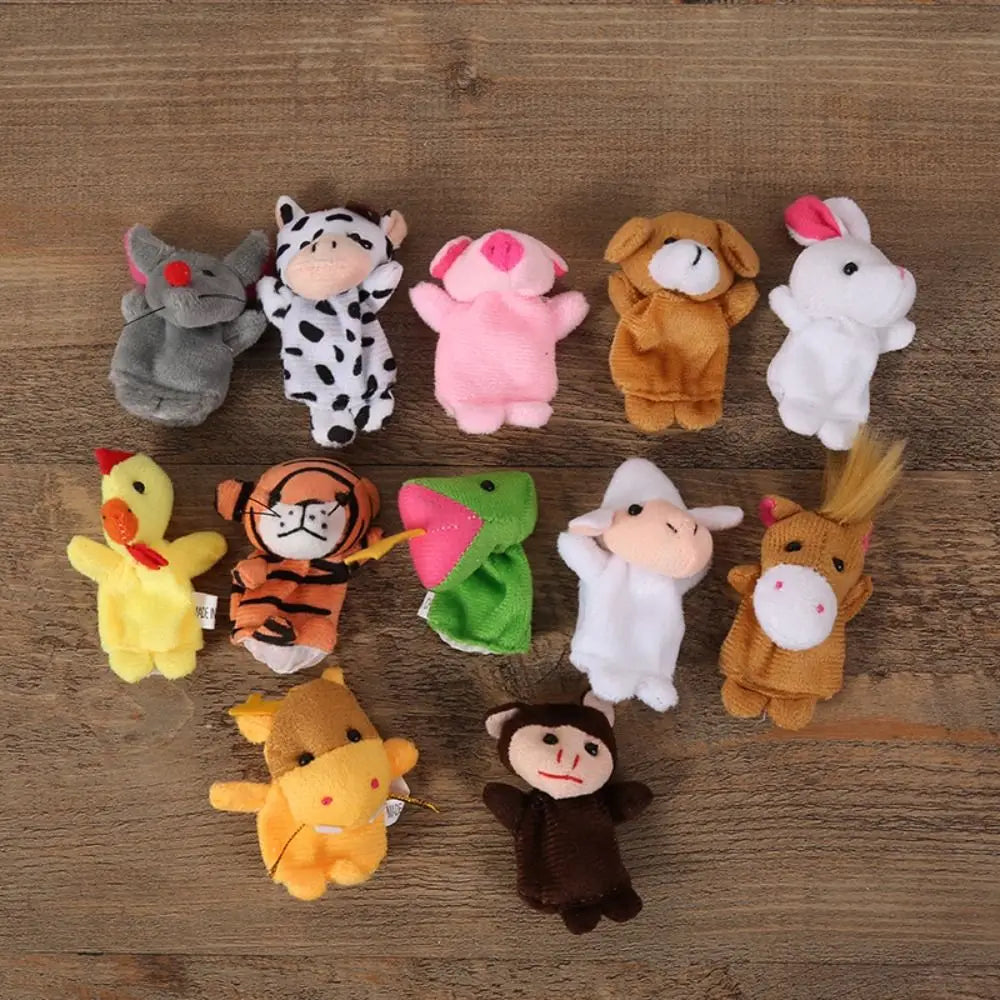 🧠 Educational Toy Mini Animal Hand Puppet Set – Narrating Sensory Finger Puppet Toys 🧸