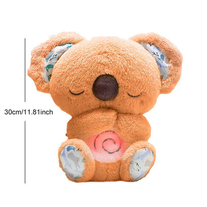 30cm Breathing Stuffed Soothing Koala Toy Koala Music Appease Plush Animal Toys Kids Sleep Companion Anxiety Relief Plush Dolls