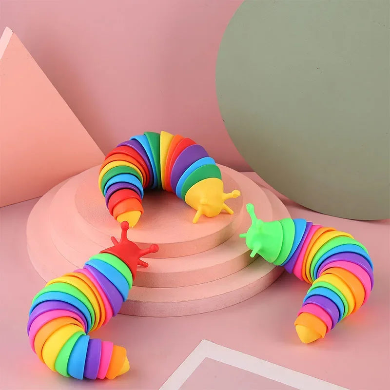 🌈 Sensory Slug Fidget Toy- Wiggle. Wobble. Regulate.