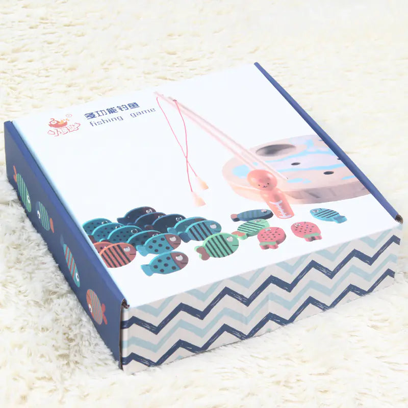 🎣 Montessori Wooden Fishing Toy – Play, Learn & Regulate