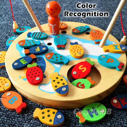 🎣 Montessori Wooden Fishing Toy – Play, Learn & Regulate
