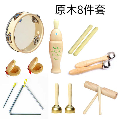🎶 Wooden Musical Instrument Sets – Montessori Inspired