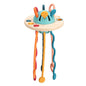 Soft Rubber UFO Pull Toy for Sensory Learning