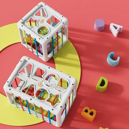 Rainbow Sensory Baby Learning Toy - Multi-Functional Cube