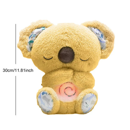 30cm Breathing Stuffed Soothing Koala Toy Koala Music Appease Plush Animal Toys Kids Sleep Companion Anxiety Relief Plush Dolls