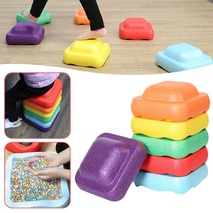 Multi Color Balance Stone For Kid Promoting Stability Stepping Sensory Toy Gift For Birthday