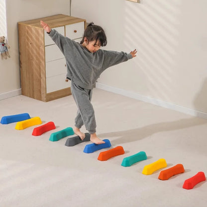 🌈 Rainbow Sensory Stepping Stones – Set of 6