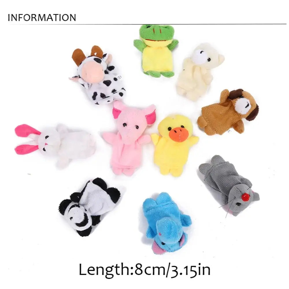 🧠 Educational Toy Mini Animal Hand Puppet Set – Narrating Sensory Finger Puppet Toys 🧸