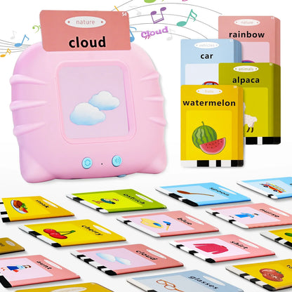 Talking Flash Cards Alphabet Pocket Speech Toys Therapy Autism Sensory Toys for Kids Early Educational Toy English Flashcards