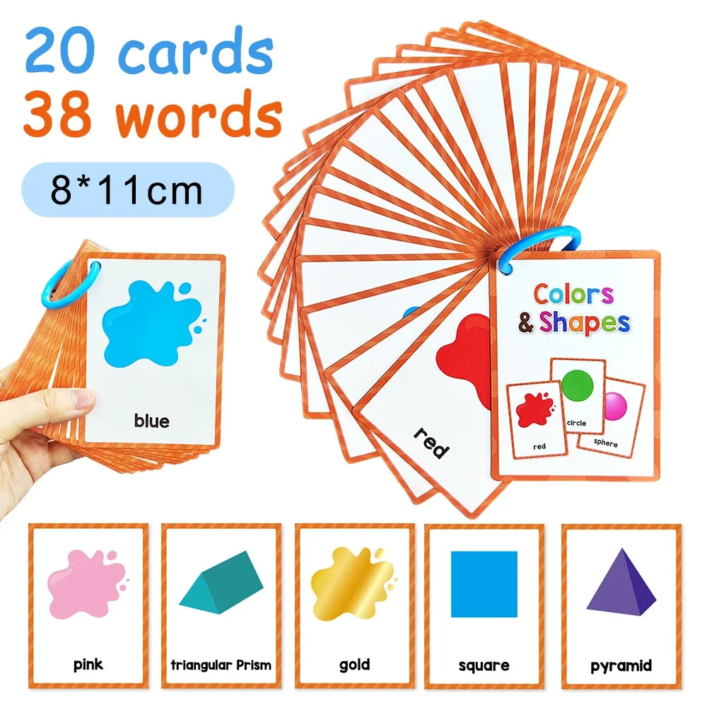 15 Cards My Emotion Feeling English Learning Words Flash Cards kids Educational learn Toys for Children Enlightenment Card