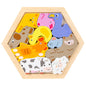 Montessori 3D Wooden Puzzles for Kids - Educational Toys