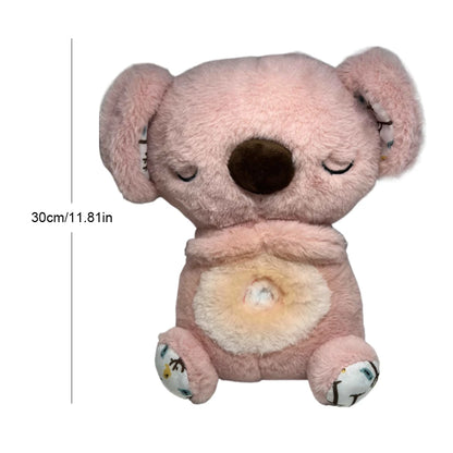 30cm Breathing Stuffed Soothing Koala Toy Koala Music Appease Plush Animal Toys Kids Sleep Companion Anxiety Relief Plush Dolls