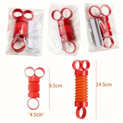Creative Finger Pull Tube  Finger Exercise Stretch Tube Autism Stress Relief Adult Office Toy Gift Office Decoration