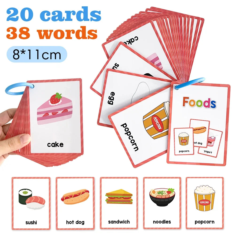 15 Cards My Emotion Feeling English Learning Words Flash Cards kids Educational learn Toys for Children Enlightenment Card