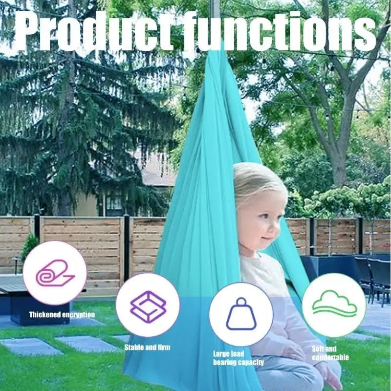 Kids Sensory Swings Double Layers Comfortable Cuddle Swings Easy to Installation A70D