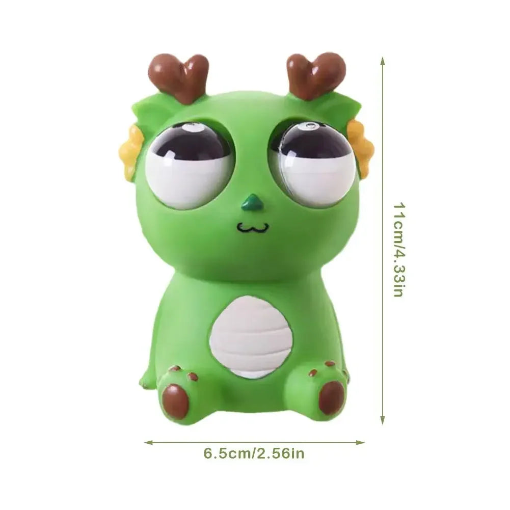 3Pcs Dragon Squeeze Toys Funny Stress Relief Toys with Out Eyes Sensory Therapy Fidget Toys for Kids Adults