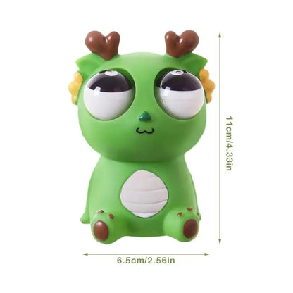 3Pcs Dragon Squeeze Toys Funny Stress Relief Toys with Out Eyes Sensory Therapy Fidget Toys for Kids Adults