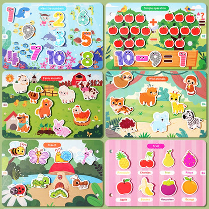 Handmade Montessori Quiet Busy Book Paper Repeated Pasting Quiet Stickers Book Hand Ledger Cartoon