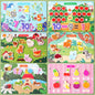 Handmade Montessori Quiet Busy Book Paper Repeated Pasting Quiet Stickers Book Hand Ledger Cartoon