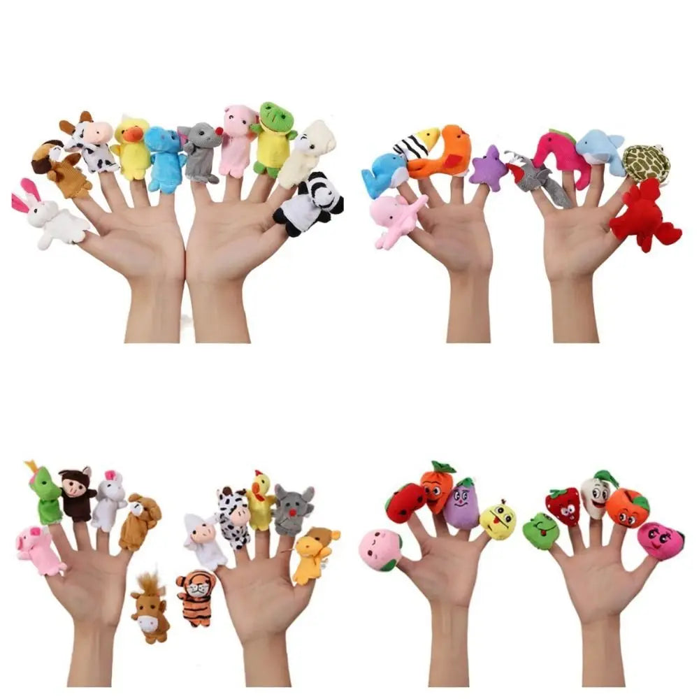 🧠 Educational Toy Mini Animal Hand Puppet Set – Narrating Sensory Finger Puppet Toys 🧸