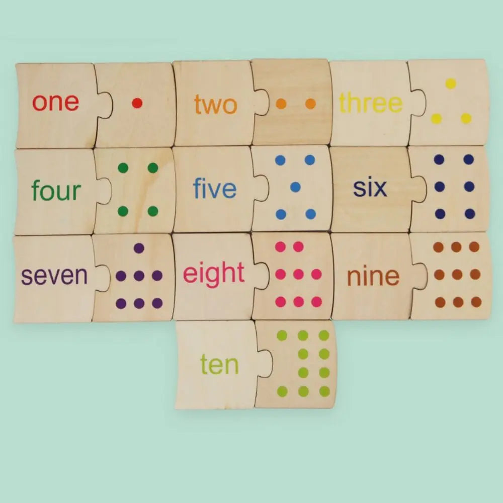 Montessori Number Matching Toys Cartoon Animal Points Brain Traing Toys Intellectual Multifunction Number Matching Card Game