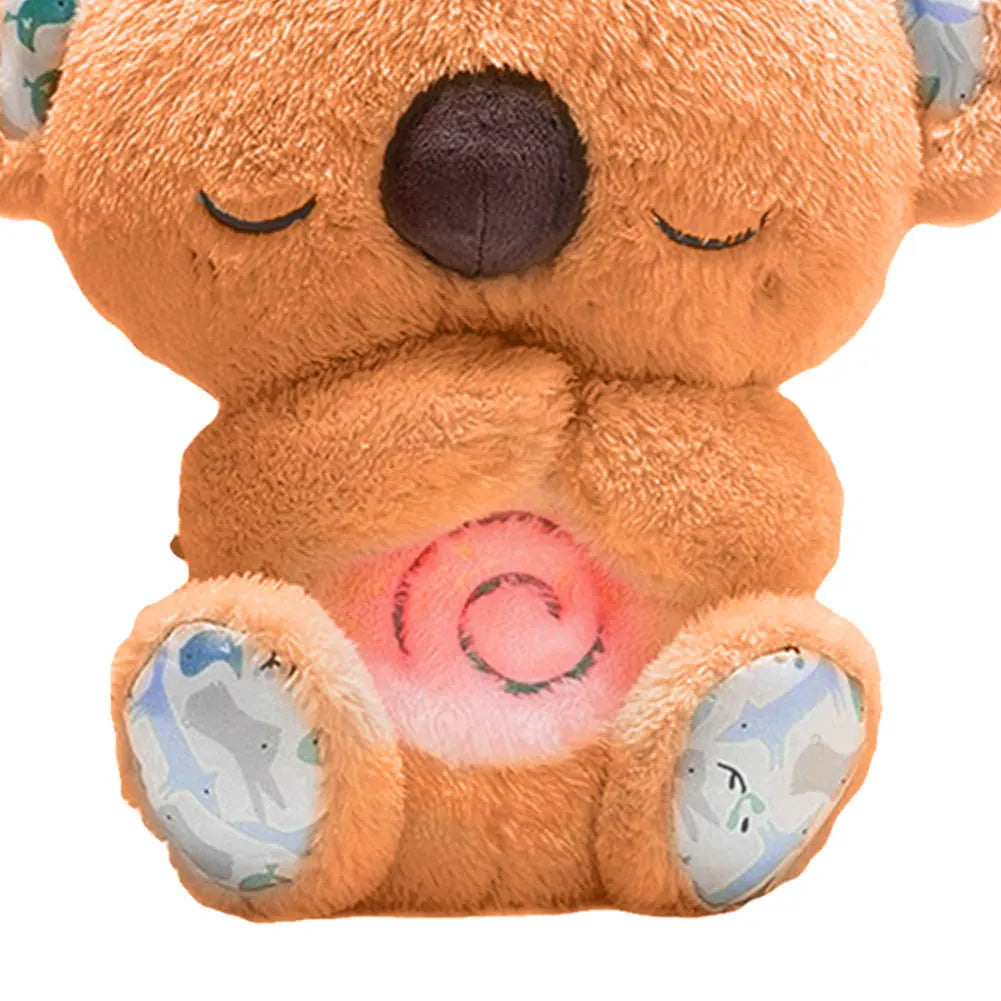 30cm Breathing Stuffed Soothing Koala Toy Koala Music Appease Plush Animal Toys Kids Sleep Companion Anxiety Relief Plush Dolls