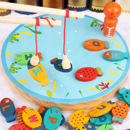 🎣 Montessori Wooden Fishing Toy – Play, Learn & Regulate